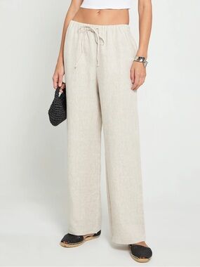 CAARA Few Moda Paloma Linen Pant- Oatmeal